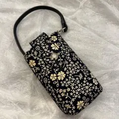 印傳屋 インデンヤ 小物入れ ポーチ　ネイビー　おまけ付きのサムネイル