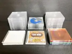 【特価】大量のCD、DVDケース 厚さ5mm 76枚