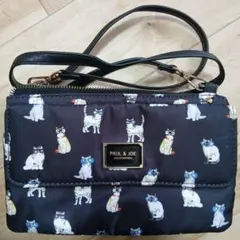 PAUL & JOE 猫柄ショルダーバッグ