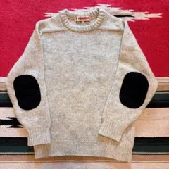 80’s McGREGOR エルボーパッチ ニットセーター Mサイズ 古着 肘当