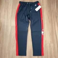 Champion トラックパンツ 黒/赤 M