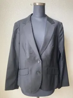 23区　大きいサイズ　ブラックテーラードジャケット　パンツスーツ