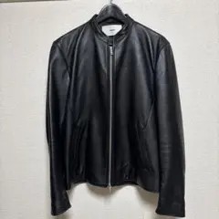 STUDIOUS ブラック レザー シングルライダース