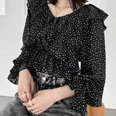 アソートフリルリボンブラウス