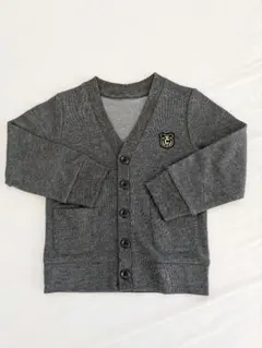 グレー Vネックカーディガン 100cm