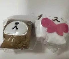 シュガーバニーズ ふわふわ巾着 しろうさ　くろうさ