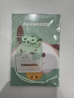 福福お守り風アクリルキーホルダー　ポチャッコ