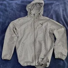 Puma チェック柄 ナイロンジャケット フード付き