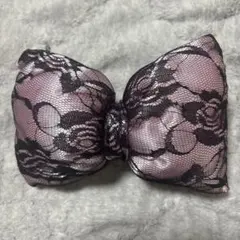 盛り髪リボン ピンク