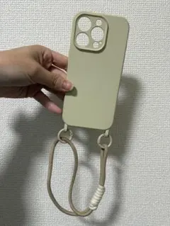 iPhone16 Pro ケース ストラップ付き 手首用 防犯 旅行に便利