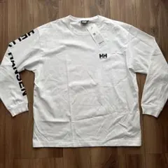 HELLY HANSEN ヘリーハンセン ロゴロンT ホワイト 長袖