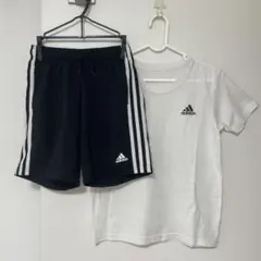 adidas Tシャツ ショートパンツ セット キッズ 150 140 ②
