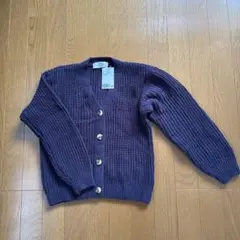 H&M 新品未使用ネイビーカーディガン 135/140