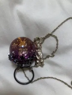 ANNA SUI アナスイ　うさぎ　スノードーム　リング　指輪　ネックレス