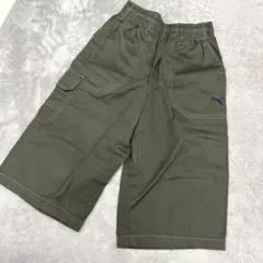PUMA★オリーブグリーン ハーフパンツ　130㎝