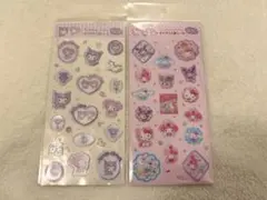 すりガラス風シール サンリオ 2点セット