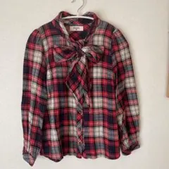 ★titty&co.★ リボン長袖シャツFチェックy2kネルのサムネイル