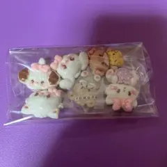 動物モチーフ デコレーションパーツ 6個セット