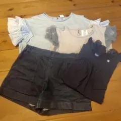 【エーキャンビー、アナスイミニ140〜150】Tシャツとデニムパンツ4点セット