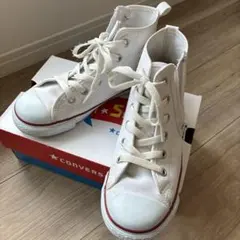 コンバース⭐︎ハイカットスニーカー　ホワイト　21.0cmのサムネイル