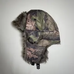 パイロットキャップ　迷彩　リアルツリー 　スノボ　スキー　ニット帽