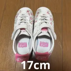 オニツカタイガー MEXICO66 花柄 キッズスニーカー 17cm