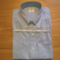 BROOKS BROTHERS 水色 ボタンダウンシャツ 15-32/33