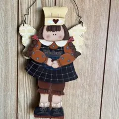 カントリー雑貨 ラガディアン アンちゃんリース ウエルカムボード