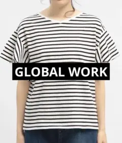 【GLOBAL WORK】コットン袖2段フレアTシャツ