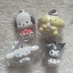 サンリオキャラクターズ ふわわフロッキーマスコットセミコンプ4点