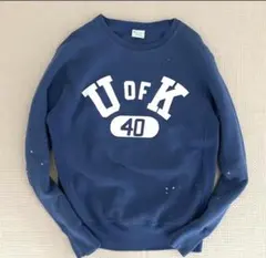 70s復刻 緑タグ Champion REVERSE WEAVE インクブルー