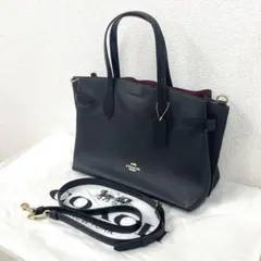【N】COACH コーチ 2way ショルダーつき トートバッグ CH187