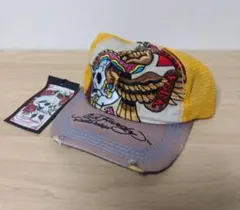Ed Hardy エドハーディ メッシュキャップ タイガー 黄 刺繍 - メルカリ