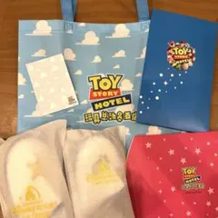 【上海ディズニー】トイストーリーホテル アメニティセット スリッパ・バッグ・メモ