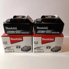 新品］Makita マキタ 18V BL1860B 6.0Ah 2個 - メルカリ