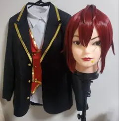ツイステ　リドル・ローズハート　制服　コスプレ　ウィッグ　フルセット