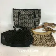 COACH コーチ バッグ 3点セット シグネチャー レディース ブランド