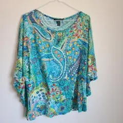 RALPH LAUREN　リネン Tシャツ ラルフローレン　サマー　夏服 フリル