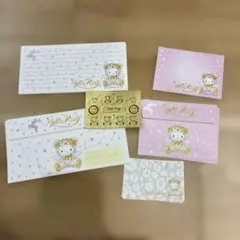 ㊵平成レトロ エンジェルベア ハローキティ ミニレターセット
