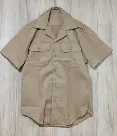 デッドストック 79年製 米軍実物 ARMY TAN 445 半袖チノシャツ Sのサムネイル