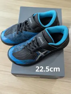 asics レーザービーム　22.5cm　スニーカー 黒/青