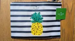 【新品】kate spade ポーチ パイナップル ボーダー