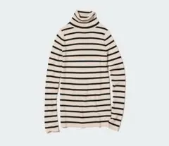 エクストラファインメリノリブタートルネックセーター　UNIQLO Mサイズ