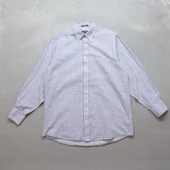 CHAPS RALPH LAUREN 良品 A0946 長袖シャツ L 白 青
