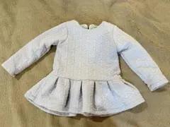 キッズワンピース 裏起毛 暖かい 秋冬用美品 ファスナー付き