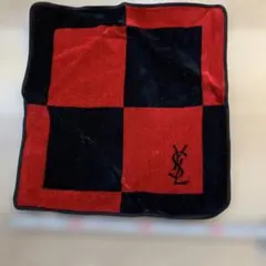 YSL 赤と黒 チェック タオルハンカチ　まとめ買いで値引き可能