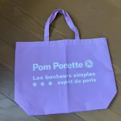 Pom Ponette トートバッグ ピンクのサムネイル