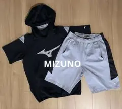 Mizuno フード付きシャツとショートパンツセット