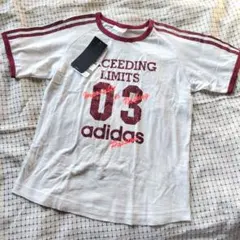 【未使用】adidas アディダス 半袖Ｔシャツ (オフホワイト 160サイズ)