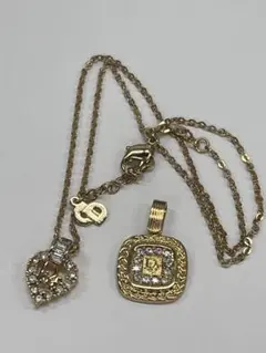 Christian Dior ヴィンテージ ハート ネックレス とペンダント